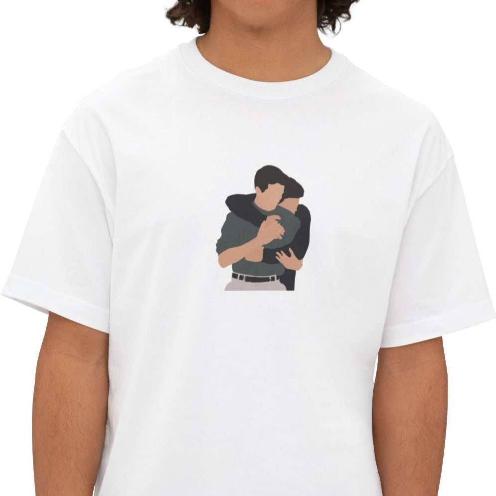"Best Roommates Ever Tee"-UNISEX White F.R.I.E.N.D.S title t-shirt, 100% soft cotton
