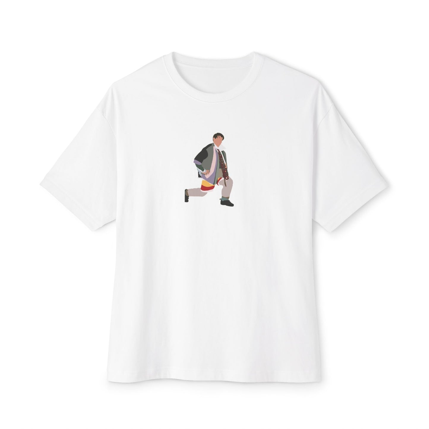 "The one with the Lunges Tee", UNISEX White F.R.I.E.N.D.S title t-shirt, 100% soft cotton