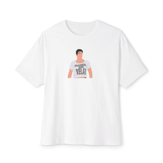 "The one where Ross wears 'Frankie says relax' t-shirt",UNISEX White F.R.I.E.N.D.S title t-shirt, 100% soft cotton