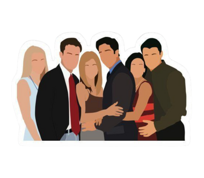 “The One with the Perfect Tee”- UNISEX White  F.R.I.E.N.D.S title t-shirt, 100% soft cotton