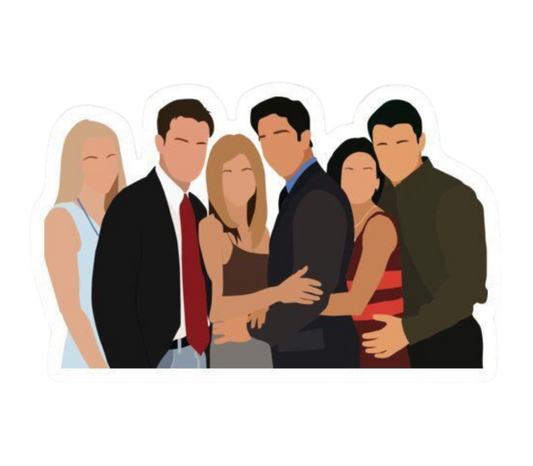 “The One with the Perfect Tee”- UNISEX White  F.R.I.E.N.D.S title t-shirt, 100% soft cotton